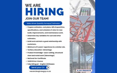Sales driven Quantity Surveyor/ Estimator